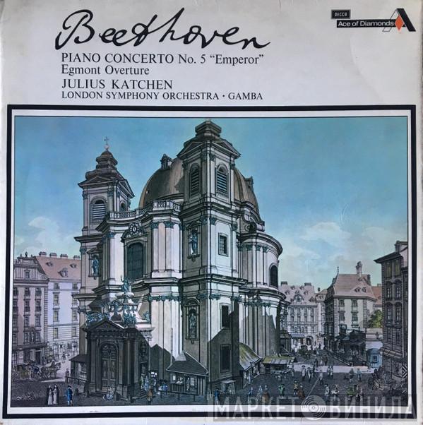 , Ludwig van Beethoven , Julius Katchen , The London Symphony Orchestra  Pierino Gamba  - Piano Concerto No.5 "Emperor" / Egmont Overture