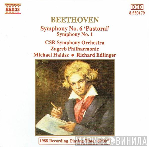 , Ludwig van Beethoven , Slovak Radio Symphony Orchestra , Zagrebačka Filharmonija , Michael Halász  Richard Edlinger  - Symphony No. 6 'Pastoral' / Symphony No. 1