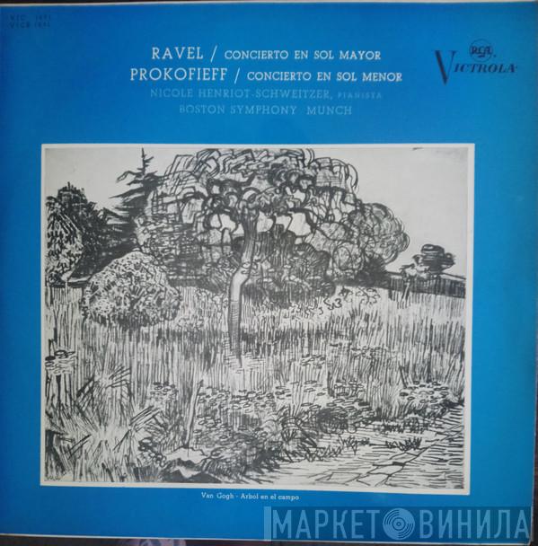 / Maurice Ravel - Sergei Prokofiev , Nicole Henriot-Schweitzer , Charles Munch  Boston Symphony Orchestra  - Concierto en Sol Mayor / Concierto en Sol Menor