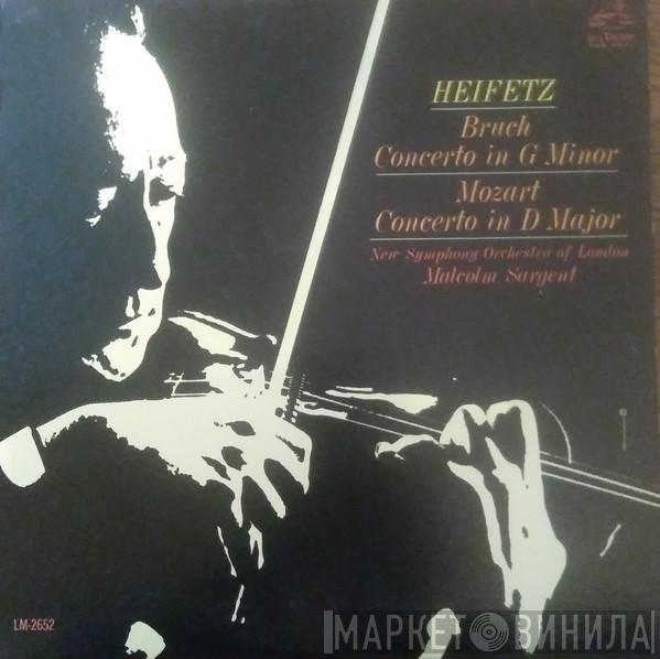 / Max Bruch - Wolfgang Amadeus Mozart , Jascha Heifetz , Sir Malcolm Sargent  The New Symphony Orchestra Of London  - Bruch Concerto In G Minor/Mozart Concerto In D Major