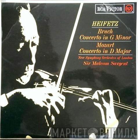 / Max Bruch - Wolfgang Amadeus Mozart , Jascha Heifetz Conducting Sir Malcolm Sargent  The New Symphony Orchestra Of London  - Bruch Concerto In G Minor / Mozart Concerto In D Major