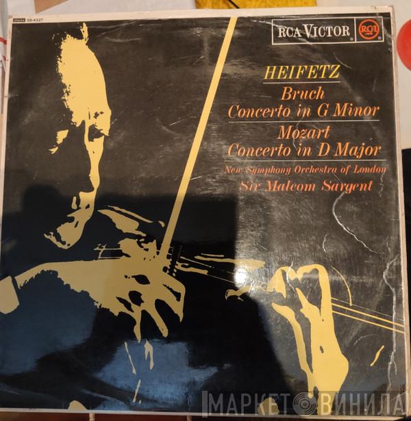 / Max Bruch - Wolfgang Amadeus Mozart , Jascha Heifetz Conducting Sir Malcolm Sargent  The New Symphony Orchestra Of London  - Concerto In G Minor / Concerto In D Major