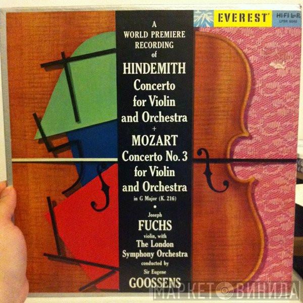 | Paul Hindemith - Wolfgang Amadeus Mozart , Joseph Fuchs , The London Symphony Orchestra  Sir Eugene Goossens  - A World Premiere Recording Of Concerto For Violin And Orchestra | Concerto No. 3 For Violin And Orchestra In G Major (K. 216)