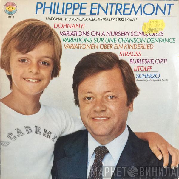 , Philippe Entremont , National Philharmonic Orchestra - Okko Kamu / Ernst von Dohnányi / Richard Strauss  Henry Litolff  - Variations On A Nursery Song / Burleske / Scherzo From Concerto Symphonique