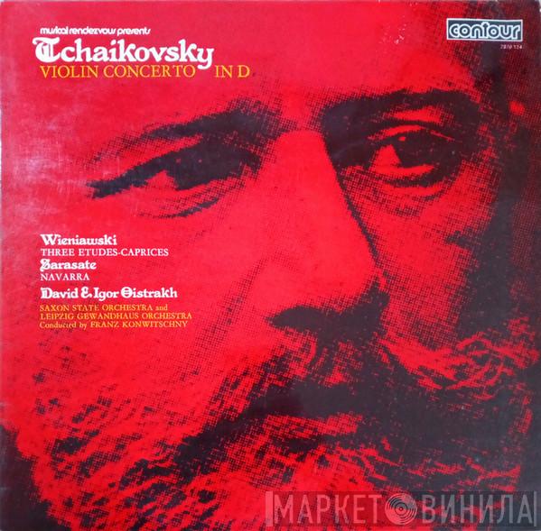, Pyotr Ilyich Tchaikovsky , Henryk Wieniawski , Pablo de Sarasate & David Oistrach  Igor Oistrach  - Violin Concerto In D / Three Etudes-Caprices / Navarra
