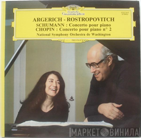 / Robert Schumann - Frédéric Chopin , Martha Argerich , Mstislav Rostropovich  National Symphony Orchestra  - Concerto Pour Piano / Concerto Pour Piano N° 2