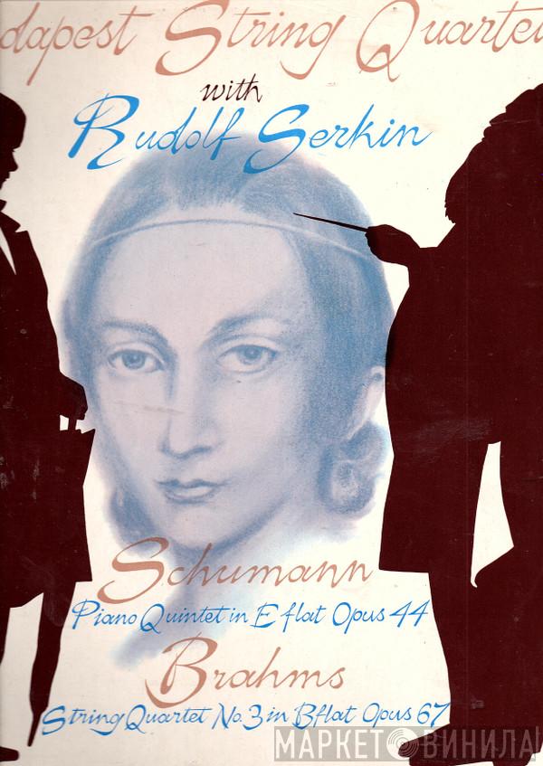 / Robert Schumann - Johannes Brahms With Budapest String Quartet  Rudolf Serkin  - Piano Quintet In E Flat Opus 44 / String Quartet No. 3 In B Flat Opus 67