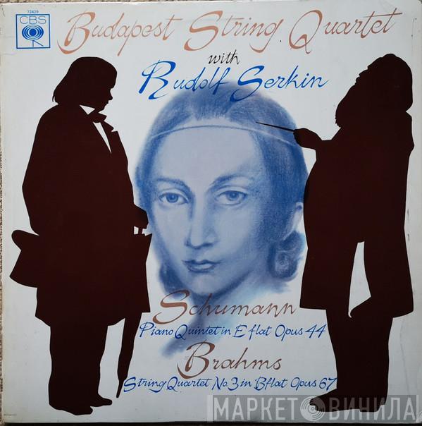 / Robert Schumann - Johannes Brahms With Budapest String Quartet  Rudolf Serkin  - Piano Quintet In E Flat Opus 44 / String Quartet No. 3 In B Flat Opus 67