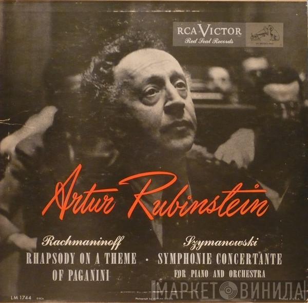 , Sergei Vasilyevich Rachmaninoff / Karol Szymanowski , Arthur Rubinstein Conducting Walter Susskind , Philharmonia Orchestra Conducting Alfred Wallenstein  Los Angeles Philharmonic Orchestra  - Rhapsody On A Theme Of Paganini & Symphonie Concertante
