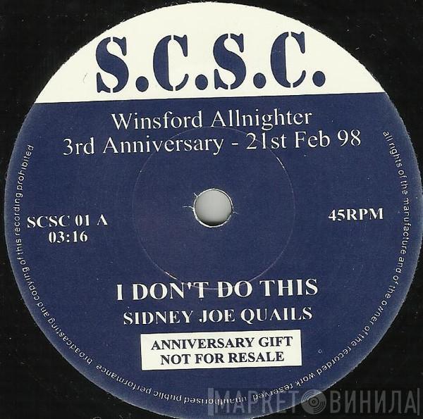 / Sidney Joe Qualls  Johnny Robinson  - I Don't Do This / Gone But Not Forgotten