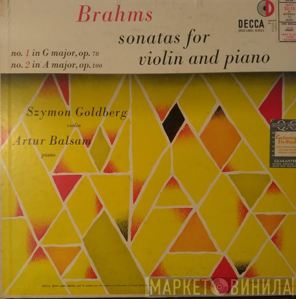 / Szymon Goldberg / Arthur Balsam  Johannes Brahms  - Sonatas For Violin And Piano
