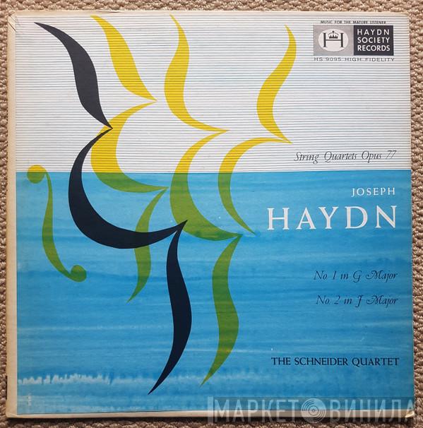 , The Schneider Quartet  Joseph Haydn  - String Quartets Opus 77 - No. 1 In G Major / No.  2 ‎in F Major