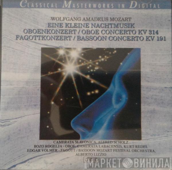 - Wolfgang Amadeus Mozart , Alfred Scholz , Camerata Slavonica , Božo Rogelja , Camerata Labacensis , Kurt Redel , Edgar Volmer , Mozart Festival Orchestra   Alberto Lizzio  - Eine Kleine Nachtmusik / Oboenkonzert = Oboe Concerto KV 314 / Fagottkonzert = Bassoon Concerto KV 191