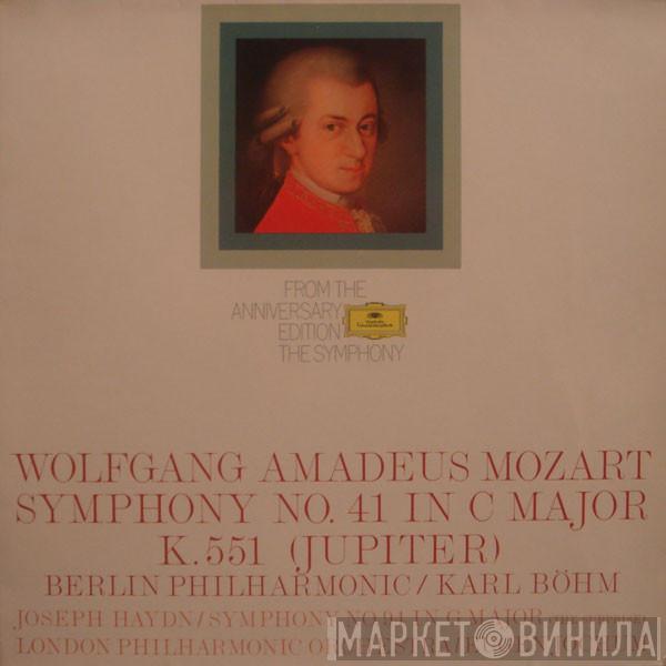 , Wolfgang Amadeus Mozart / Berliner Philharmoniker , Karl Böhm , Joseph Haydn / The London Philharmonic Orchestra  Eugen Jochum  - Symphony Nr. 41 In C Major (Jupiter) / Symphony Nr. 94 In G Major (The Surprise)