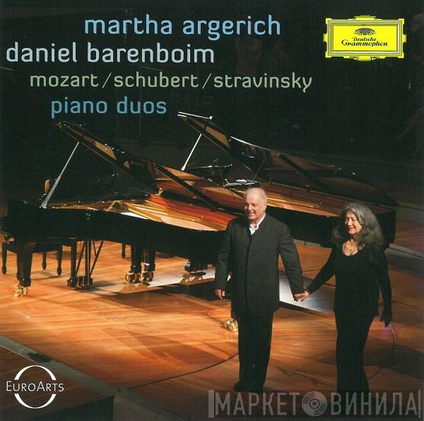 , Wolfgang Amadeus Mozart , Franz Schubert / Igor Stravinsky , Martha Argerich  Daniel Barenboim  - Piano Duos