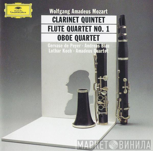 , Wolfgang Amadeus Mozart , Gervase de Peyer , Andreas Blau , Lothar Koch  Amadeus-Quartett  - Clarinet Quintet / Flute Quartet No. 1 / Oboe Quartet