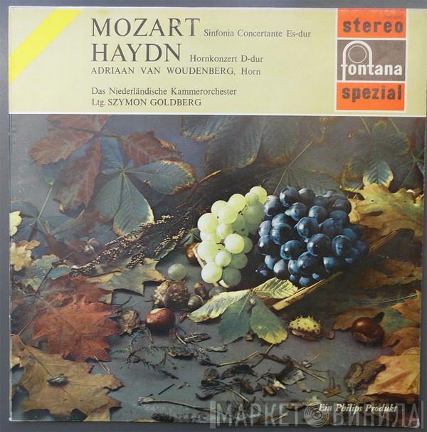 , Wolfgang Amadeus Mozart , Joseph Haydn , Haakon Stotijn , Bram De Wilde , Jan Bos , Adriaan van Woudenberg , Thom De Klerk , Netherlands Chamber Orchestra  Szymon Goldberg  - Sinfonia Concertante In E, K.297b / Horn Concerto In D, H. Vlld, 3