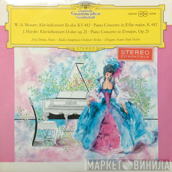 / Wolfgang Amadeus Mozart , Joseph Haydn • Jörg Demus • Radio-Symphonie-Orchester Berlin  Franz-Paul Decker  - Klavierkonzert Es-dur KV 482 = Piano Concerto In E Flat Major, KV 482 /  Klavierkonzert D-dur Op. 21 = Piano Concerto In D Major, Op. 21