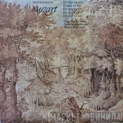 , Wolfgang Amadeus Mozart , Peter Damm , Staatskapelle Dresden  Herbert Blomstedt  - Hornkonzerte Es-dur KV 495 / D-dur KV 412 / Es-dur KV 371 / Es-dur KV 417 / Es-dur KV 447