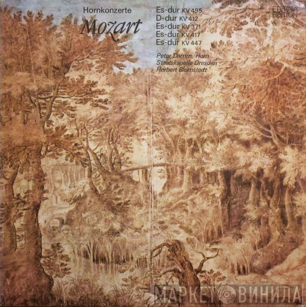 , Wolfgang Amadeus Mozart , Peter Damm , Staatskapelle Dresden  Herbert Blomstedt  - Hornkonzerte Es-dur KV 495 / D-dur KV 412 / Es-dur KV 371 / Es-dur KV 417 / Es-dur KV 447