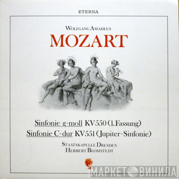 , Wolfgang Amadeus Mozart , Staatskapelle Dresden  Herbert Blomstedt  - Sinfonie G-moll KV 550 (1. Fassung) / Sinfonie C-dur KV 551 (Jupiter-Sinfonie)