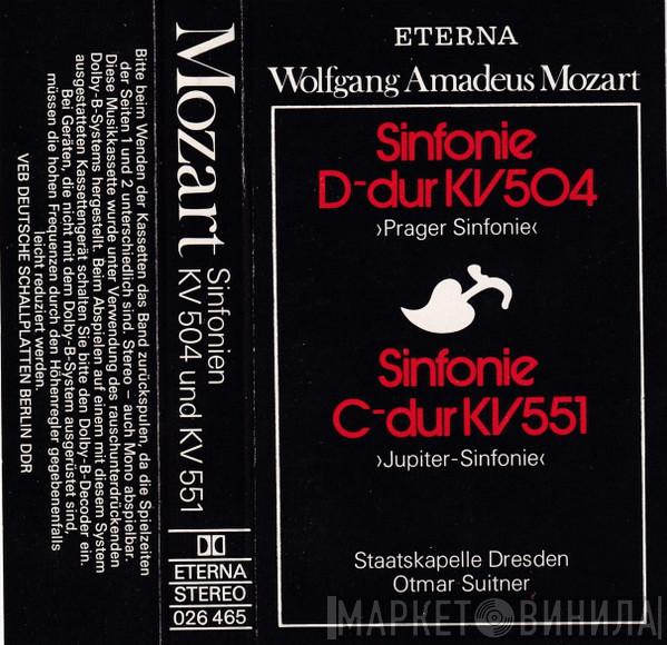 - Wolfgang Amadeus Mozart , Staatskapelle Dresden  Otmar Suitner  - Sinfonie D-Dur KV 504 ›Prager Sinfonie‹ / Sinfonie C-Dur KV 551 ›Jupiter-Sinfonie‹