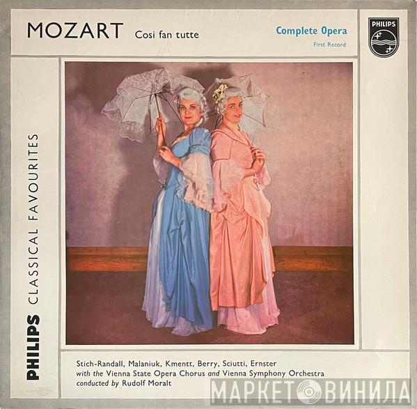 - Wolfgang Amadeus Mozart , Teresa Stich-Randall , Ira Malaniuk , Waldemar Kmentt , Walter Berry , Graziella Sciutti With The Dezso Ernster And Wiener Staatsopernchor Conducted By Wiener Symphoniker  Rudolf Moralt  - Cosi Fan Tutte (Complete Opera - First / Second / Third Record)