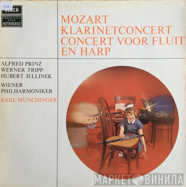 , Wolfgang Amadeus Mozart , Wiener Philharmoniker , Karl Münchinger , Alfred Prinz , Werner Tripp  Hubert Jelinek  - Klarinetconcert / Concert Voor Fluit En Harp
