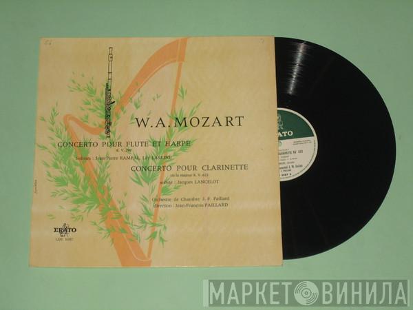 / Wolfgang Amadeus Mozart & Jean-Pierre Rampal - Lily Laskine - Jacques Lancelot - Ensemble Instrumental Jean-Marie Leclair  Jean-François Paillard  - Concerto Pour Flûte & Harpe En Do Majeur KV 299 / Concerto Pour Clarinette En La Majeur KV 622