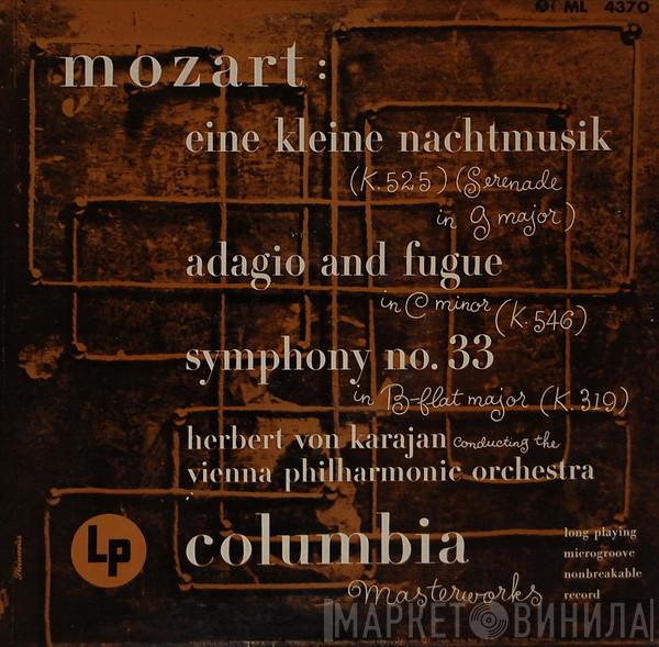 - Wolfgang Amadeus Mozart Conducting The Herbert von Karajan  Wiener Philharmoniker  - Eine Kleine Nachtmusic (K. 525) / Adagio And Fugue (K. 546) / Symphony No. 33 (K. 319)