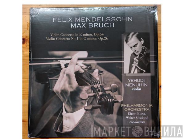 , Yehudi Menuhin / Felix Mendelssohn-Bartholdy - Max Bruch , Philharmonia Orchestra , Walter Susskind  Efrem Kurtz  - Concerto In E Minor, Op. 64 / Concerto No.1 In G Minor, Op. 26