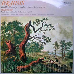 / Johannes Brahms - Franz Schubert , Igor Ozim , Siegfried Palm Dir Orchester Der Wiener Staatsoper  Moshe Atzmon  - Double Concerto Pour Violon, Violoncelle Et Orchestre - Rondo Pour Violon Et Orchestre En La Majeur