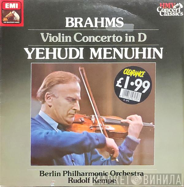 / Johannes Brahms , Yehudi Menuhin - Berliner Philharmoniker  Rudolf Kempe  - Brahms Violin Concerto