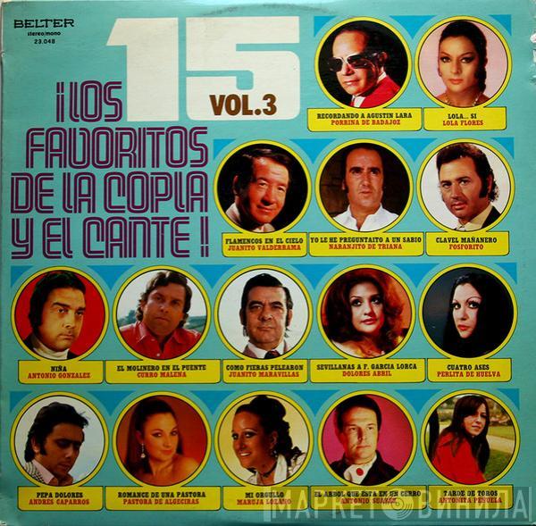  - ¡Los 15 Favoritos De La Copla Y El Cante! Vol.3