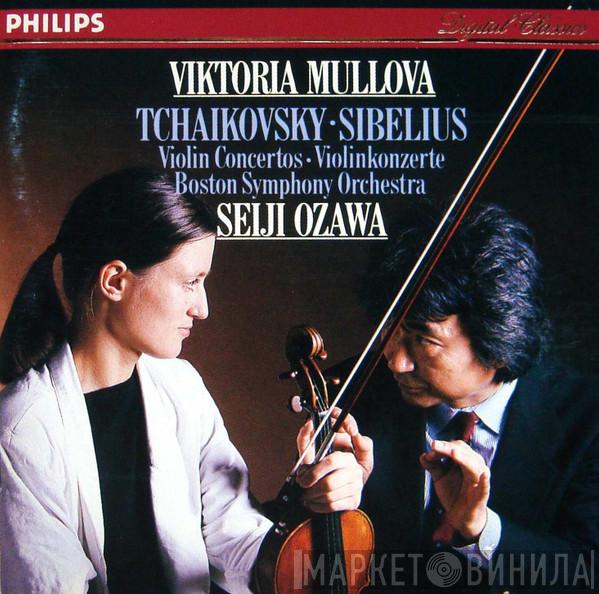 / Pyotr Ilyich Tchaikovsky - Jean Sibelius , Viktoria Mullova , Boston Symphony Orchestra  Seiji Ozawa  - Violin Concertos = Violinkonzerte
