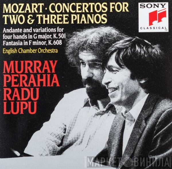 / Wolfgang Amadeus Mozart , English Chamber Orchestra , Murray Perahia  Radu Lupu  - Concertos For Two & Three Pianos - Andante And Variations For Four Hands In C Major, K. 501 - Fantasia In F Minor, K. 608