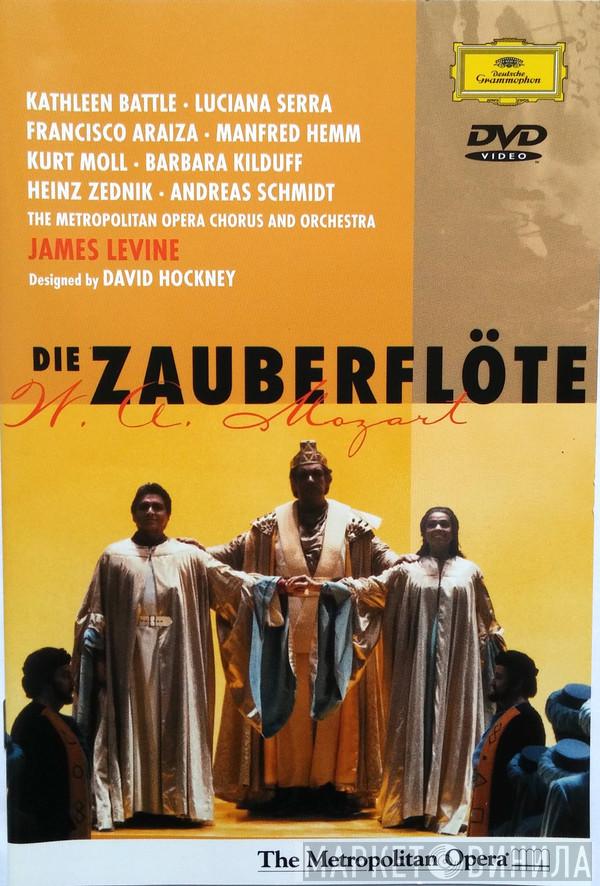 / Wolfgang Amadeus Mozart , James Levine  , Kathleen Battle , Luciana Serra , Francisco Araiza , Manfred Hemm , Kurt Moll , Barbara Kilduff , Heinz Zednik , Andreas Schmidt  And The Metropolitan Opera House Orchestra , Metropolitan Opera Chorus  David Hockney  - Die Zauberflöte