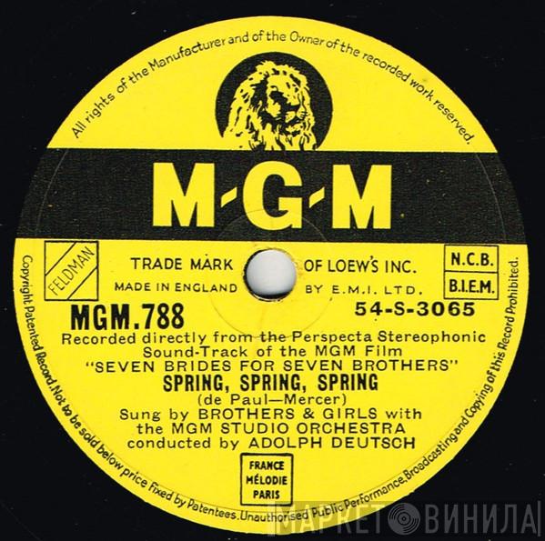 & "Seven Brides For Seven Brothers" Motion Picture Cast, Brothers / "Seven Brides For Seven Brothers" Motion Picture Cast, Girls & Jane Powell  Howard Keel  - Spring, Spring, Spring / When You're In Love