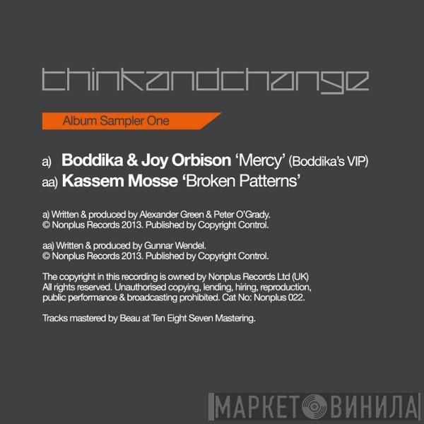 & Boddika / Joy Orbison  Kassem Mosse  - Think And Change Album Sampler One