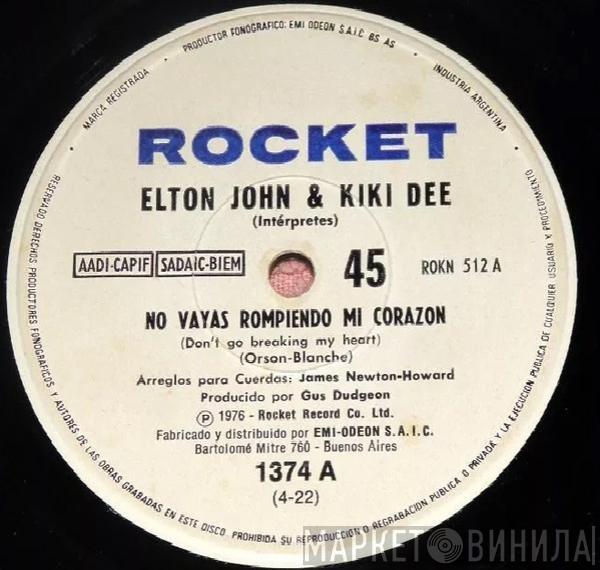 & Elton John  Kiki Dee  - No Vayas Rompiendo Mi Corazon = Don't Go Breaking My Heart