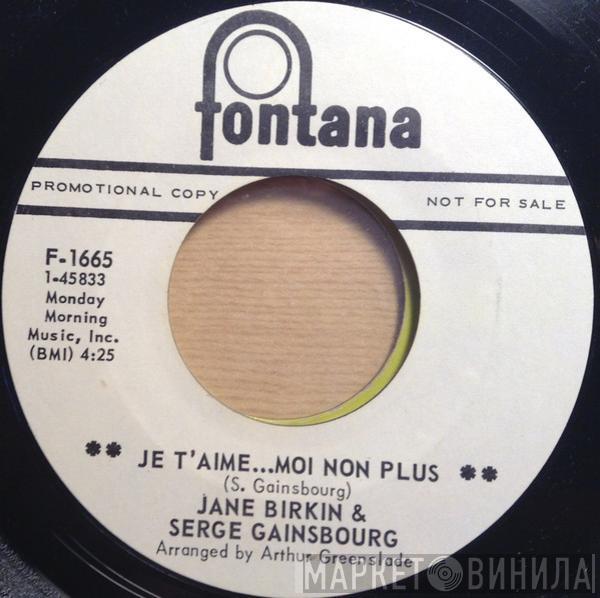 & Jane Birkin  Serge Gainsbourg  - Je T'aime...Moi Non Plus / Jane B
