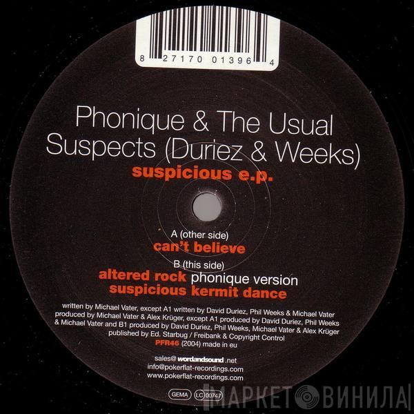 & Phonique  The Usual Suspects   - Suspicious E.P.