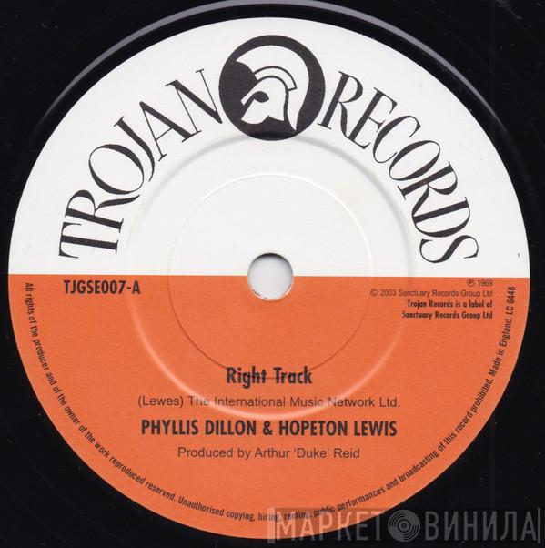 & Phyllis Dillon / Hopeton Lewis With Karl Bryan  Tommy McCook & The Supersonics  - Right Track / Moon Shot