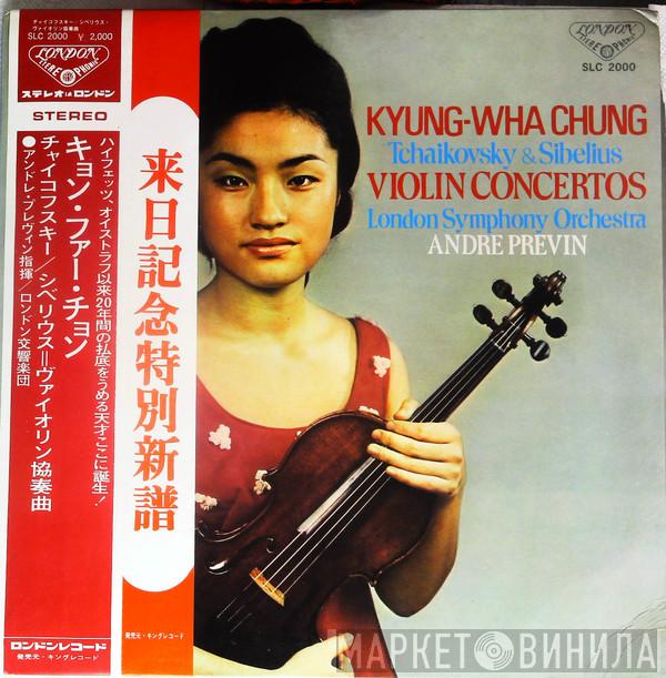 & Pyotr Ilyich Tchaikovsky , Jean Sibelius , Kyung-Wha Chung , The London Symphony Orchestra = André Previn / Pyotr Ilyich Tchaikovsky / Jean Sibelius / Kyung-Wha Chung / The London Symphony Orchestra  André Previn  - Violin Concertos = ヴァイオリン協奏曲