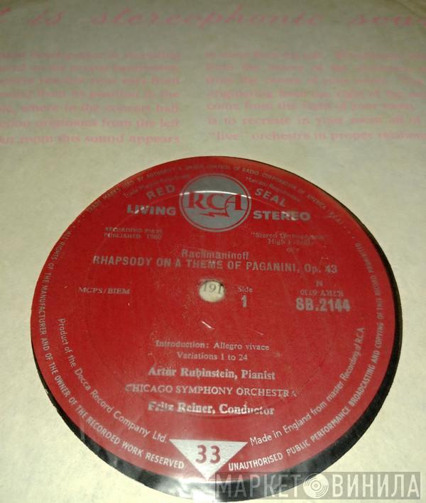 & Sergei Vasilyevich Rachmaninoff , Manuel De Falla , Arthur Rubinstein , Fritz Reiner , The Chicago Symphony Orchestra , The San Francisco Symphony Orchestra  Enrique Jordá  - Rhapsody On A Theme Of Paganini / Nights In The Gardens Of Spain