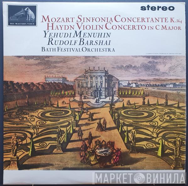 & Yehudi Menuhin With Rudolf Barshai - Bath Festival Orchestra / Wolfgang Amadeus Mozart  Joseph Haydn  - Sinfonia Concertante K. 364 / Violin Concerto In C Major