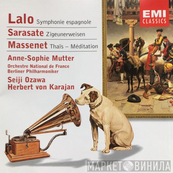 , Édouard Lalo , Pablo de Sarasate , Jules Massenet , Anne-Sophie Mutter , Orchestre National De France , Berliner Philharmoniker , Seiji Ozawa  Herbert von Karajan  - Symphonie Espagnole; Zigeunerweisen; Thaïs - Méditation