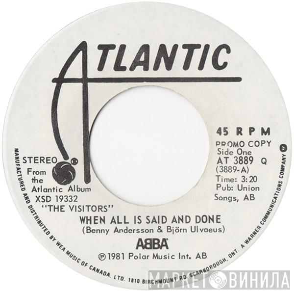  ABBA  - When All Is Said And Done