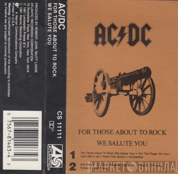  AC/DC  - For Those About To Rock (We Salute You)