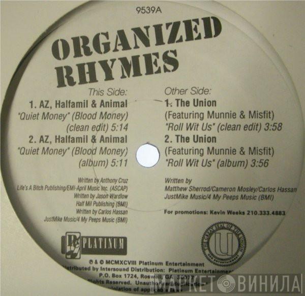 AZ, Half-A-Mill, Animal , The Union  - Organized Rhymes